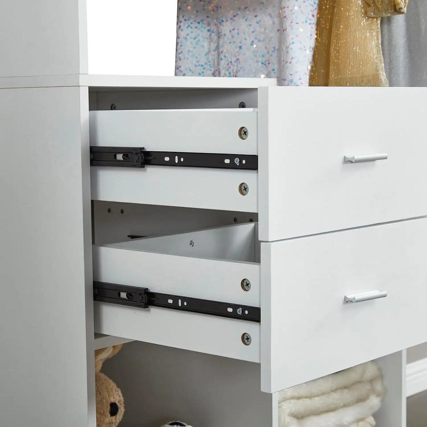 Freestanding Closet System with Drawers