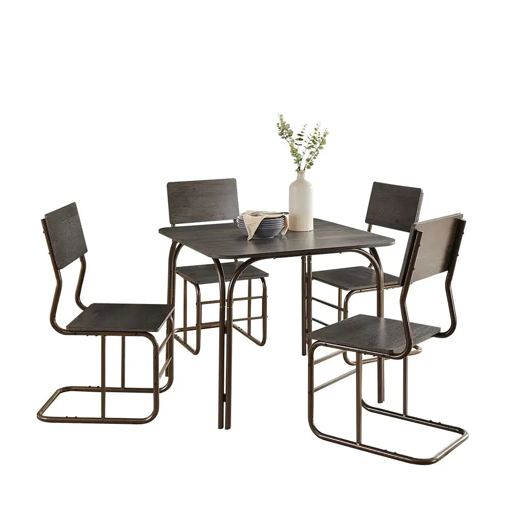 5-Piece Wood Table  4 Chairs,Modern Dining Table Furniture Set For Home, Kitchen, Dining Room,Dining Table And Chair